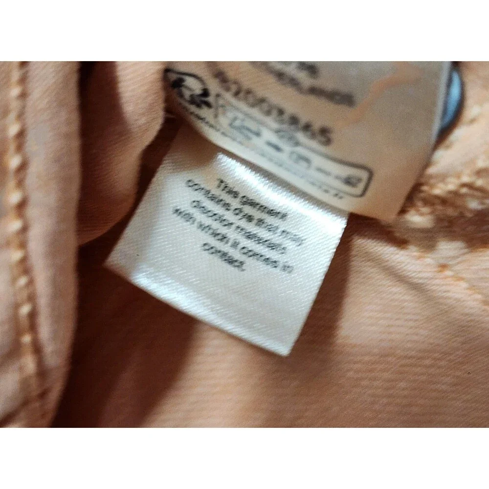 Anthropologie Pilcro Pleated Denim Mini Skirt Orange Fray Hem Button Fly Sz 10